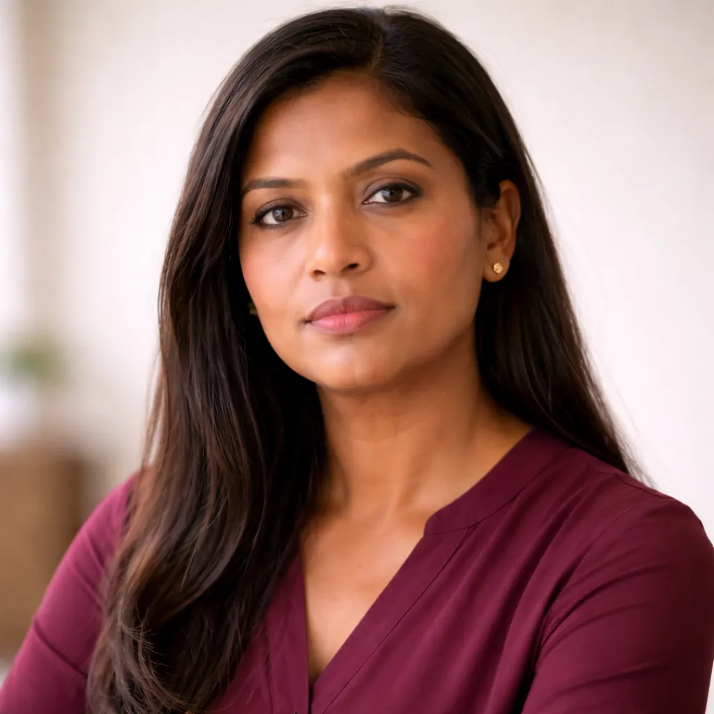 Portrait of Miriam Govender, who sought justice for her father’s fatal neglect in a South African hospital.